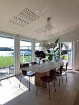 Alessandra loftlampe med kugler i marmor