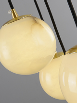 Luna hall lampe med marmorkugler