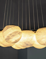 Alessandra loftlampe med kugler i marmor