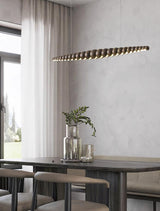 Amina loftslampe i træ