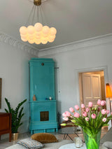 Alessandra loftlampe med kugler i marmor