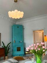 Alessandra loftlampe med kugler i marmor