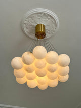 Alessandra loftlampe med kugler i marmor