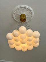 Alessandra loftlampe med kugler i marmor