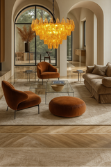 Chloe amber krystal lysekrone