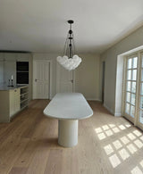 Valencia loftlampe med kugler i mat glas