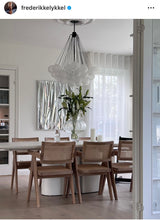 Valencia loftlampe med kugler i mat glas