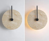 Alexa væglampe i travertin