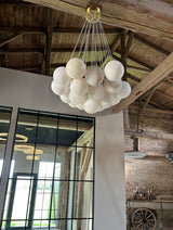 Alessandra loftlampe med kugler i marmor