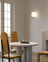 Anastasia væglampe m. marmorkugle