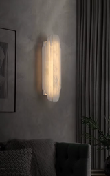 Sølva marmor væglampe