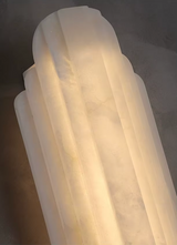 Sølva marmor væglampe