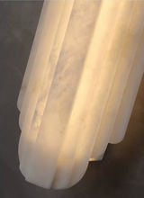 Sølva marmor væglampe