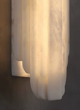 Sølva marmor væglampe