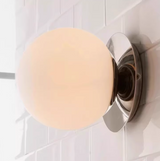 Ellos væglampe med opalglas
