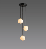 Luna hall lampe med marmorkugler