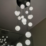 Luna hall lampe med marmorkugler