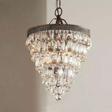 Alina krystal lysekrone med dråbeformede krystalglas