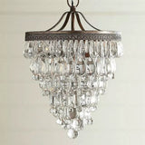 Alina krystal lysekrone med dråbeformede krystalglas