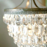 Alina krystal lysekrone med dråbeformede krystalglas