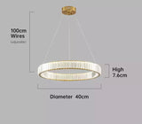 Elvira lysekrone guld