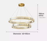 Elvira lysekrone guld