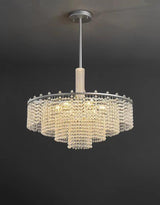 Halo krystal lysekrone chrome