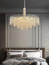 Halo krystal lysekrone chrome