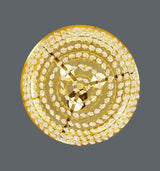 Ball loftslampe med krystalglas