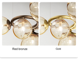 Vera loftlampe med kugler i glas