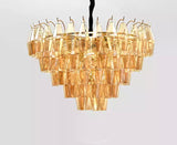 Chloe amber krystal lysekrone