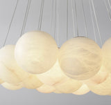 Alessandra loftlampe med kugler i marmor