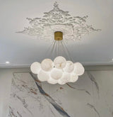 Alessandra loftlampe med kugler i marmor
