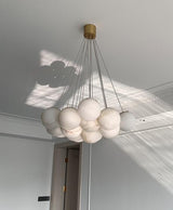 Alessandra loftlampe med kugler i marmor