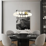 Gaia lysekrone med messingdetaljer