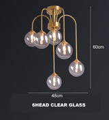 Sia loftslampe med kugler i glas