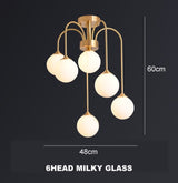 Sia loftslampe med kugler i glas