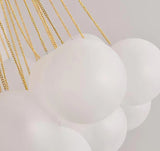 Valencia loftlampe med kugler i mat glas