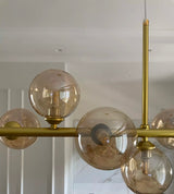 Stockholm loftslampe guld