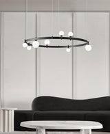 Lissabon loftlampe med kugler i glas