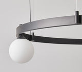 Lissabon loftlampe med kugler i glas