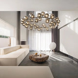 Paris loftlampe med kugler i glas