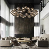 Paris loftlampe med kugler i glas