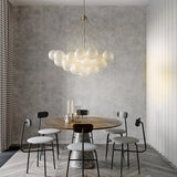 Valencia loftlampe med kugler i mat glas