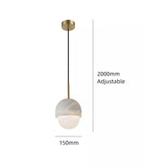 Vila loftslampe marmor