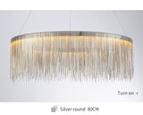 Tekla metal tassel lampe chrome