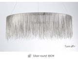 Tekla metal tassel lampe chrome