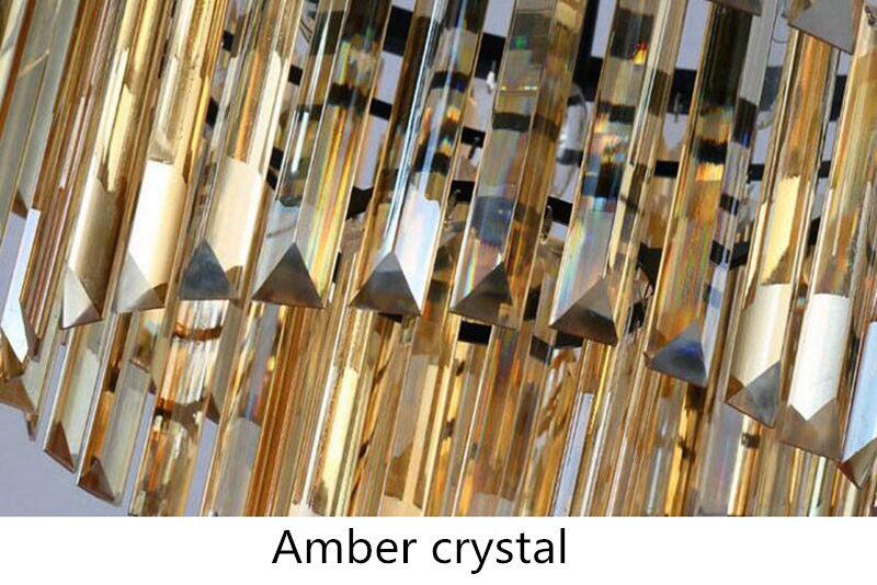 Thera krystal lysekrone guld