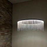 Tekla metal tassel lampe chrome