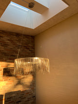 Tekla metal tassel lampe chrome